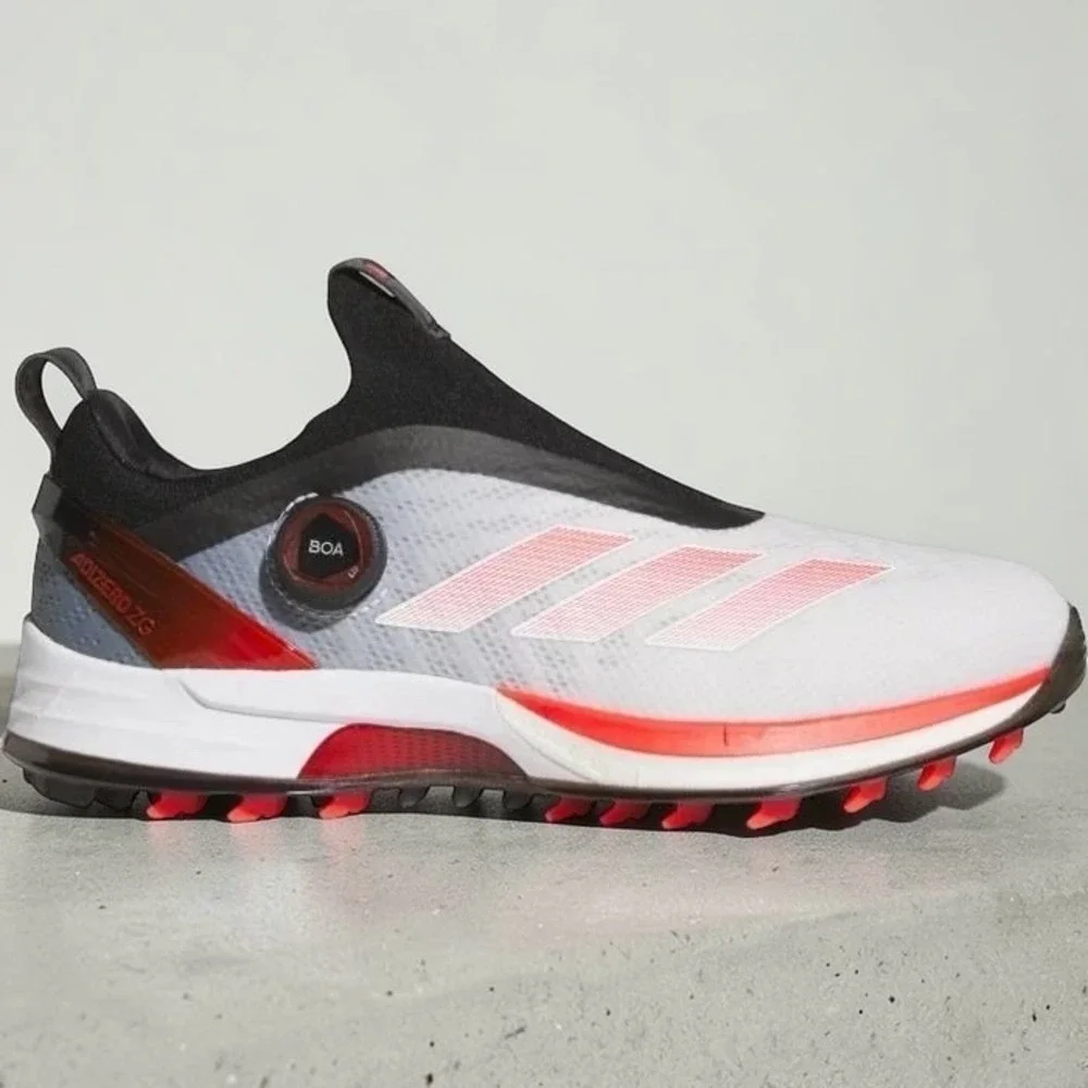 Adidas Adizero ZG‎ BOA Spikeless Golf Shoes Waterproof Red IH9896 Mens Size 14